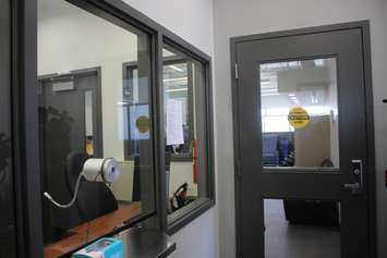 The intake area of the Safepoint safe consumption site in Windsor, April 19, 2023. (Photo by Maureen Revait) 