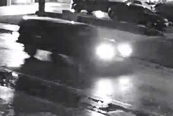 A surveillance camera image of a vehicle seen in the area of a fatal hit and run on Janette Avenue in Windsor, October 15, 2021. Image provided by Windsor Police.