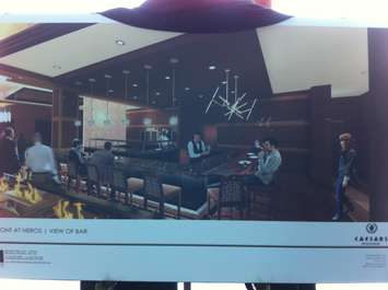 An artist rendering for Up Front at Neros at Caesars Windsor. (Photo by Mike Vlasveld) 