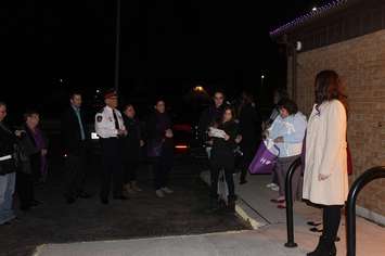 The luminary ceremony at the Chatham-Kent Women's Centre. November 30, 2016. (Photo by Natalia Vega)