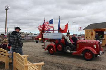Fire truck parade. September 22, 2018. (Photo by Natalia Vega).