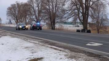 Fatal crash on Hwy. 40 north of Chatham, January 29, 2015. (Photo by Simon Crouch)