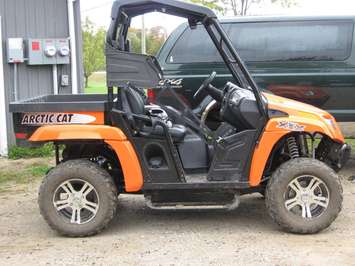 Side-by-side stolen in South Bruce Peninsula. Photo from OPP