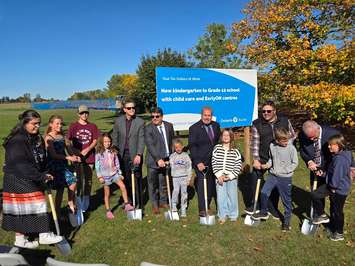 A groundbreaking ceremony is held for the new Blue Coast District School in Forest - Oct.9/25 (Blackburn Media photo by Josh Boyce)