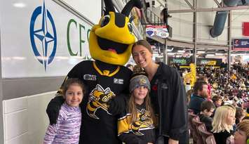 Sarnia Sting third annual School Day Game held at Progressive Auto Sales Arena. November 5, 2025. (Photo courtesy of the Lambton Kent District School Board)