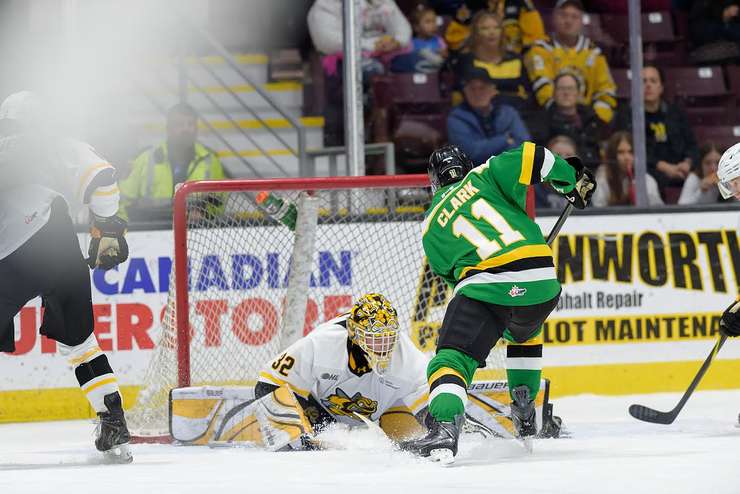 London Knights at Sarnia Sting, October 26, 2025. Photo by Metcalfe Photography. 