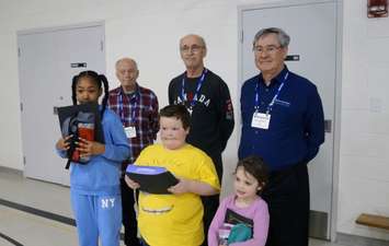Terrific Kids with members of the Kiwanis Club of Sarnia-Lambton Golden K. February 27, 2023. (Photo by Natalia Vega)