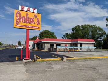 John's Restaurant patio set to open Friday June 19. 2020 (BlackburnNews.com photo by Josh Boyce)