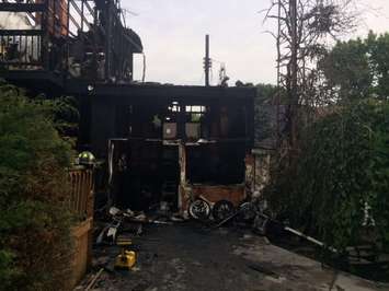 Murphy Rd. House Fire June 25, 2015. BlackburnNews.com photo by Aaron Zimmer.