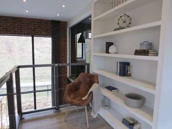 An upstairs sitting area inside the Dream Home at 2162 Ironwood Rd. (Photo by Miranda Chant, Blackburn News)