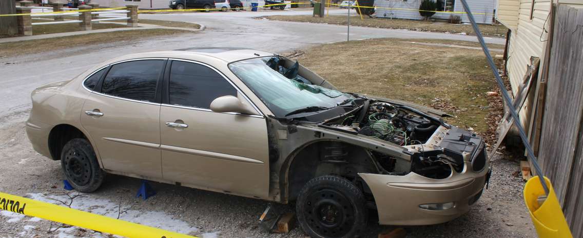 Chatham-Kent police at the scene of a serious incident investigation in Wallaceburg. February 26, 2019. (Photo by Greg Higgins)