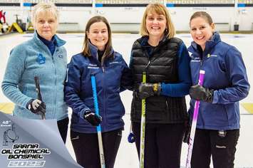 Curlers taking part in the 48th Sarnia Oil Chemical Bonspiel from Sarnia Golf & Curling Club. February 2023. (Submitted Photo)