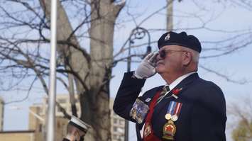Remembrance Day in Sarnia.  November 11, 2021.  (SarniaNewsToday.ca photo)
