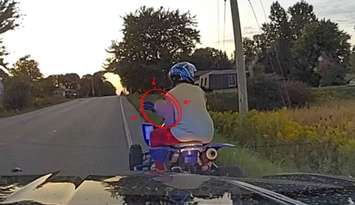 A photo of the incident on September 13, 2025 in Palmerston (Photo provided by Wellington OPP)