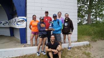 The winning team, Chasing the Booty 2. June 3, 2018. (Photo by Colin Gowdy, BlackburnNews)
