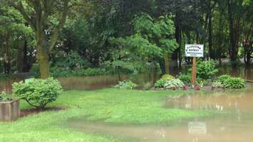 Flooding in Harrstion on June 23, 2017. (Photo by Dan Bieman)