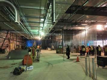 Construction  underway at the Cascades Casino on  Richmond St in Chatham on February 5, 2019. (Photo by Allanah Wills) 