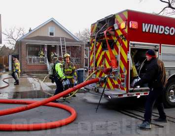Fire on Logan Avenue February 19, 2024 (Photo courtesy of @OnLocation)