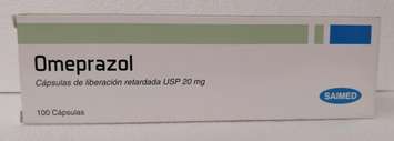 Omeprazole. Image provided by Health Canada.