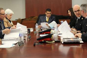 The Windsor Police Services Board holds its final meeting with mayor Eddie Francis as the chair on November 17, 2014. (Photo by Jason Viau)