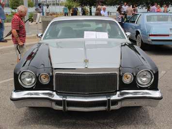 Chrysler models old and new are shown off during the FCA Canadas 90th Anniversary celebration on Windsors riverfront, June 17, 2015. (Photo by Mike Vlasveld)