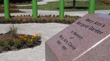 Memorial for the late Mary-Ann Clark located in Cox Park. June 24, 2015 (BlackburnNews.com Photo by Briana Carnegie)