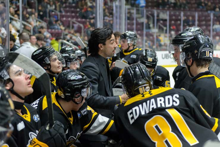 Peterborough at Sarnia Sting, Jan 24, 2026. Photo courtesy of Metcalfe Photography. 