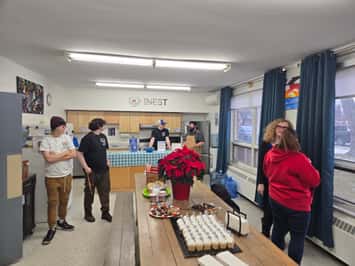 The kitchen at the newly rebranded Sarnia-Lambton Rebound NEST (Blackburn Media Photo by Josh Boyce)