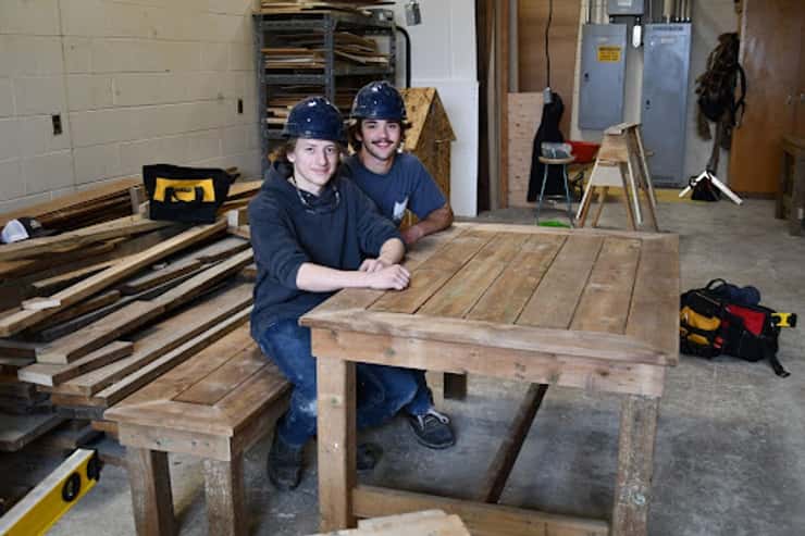 Skills Ontario - Team of 2 Carpentry Goderich District Collegiate Institute From Left: Braydon Curran, Dylan McNeil. Photo from AMDSB