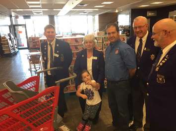 Members of Sarnia's Elks Lodge and Real Canadian Superstore unveil the stores new 