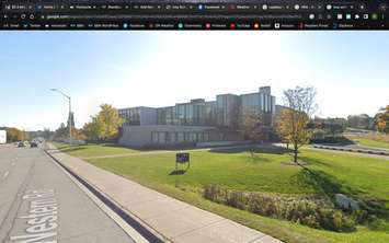 Richard Ivey Building, part of Ivey School of Business at Western University. Capture via Google Street View.