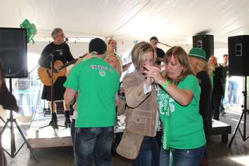 St. Patrick's Day revelers dance at Maggio's Kildare House in Windsor Tuesday March 17, 2015. (Photo by Adelle Loiselle)