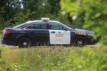 Ontario Provincial Police cruiser, June 21, 2019. Photo by Mark Brown/Blackburn News.