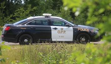 Ontario Provincial Police cruiser, June 21, 2019. Photo by Mark Brown/Blackburn News.