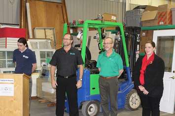 The three new employees hired with the money provided by the Trillium Grant. December 13, 2016. Photo by Natalia Vega)
