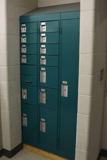 Windsor Police Service drug evidence lockers, March 31, 2017. (Photo courtesy the Windsor Police Service)
