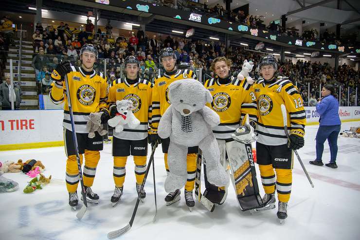Sarnia Sting host Kitchener Rangers Sunday Dec, 3. Photo by Metcalfe Photography.