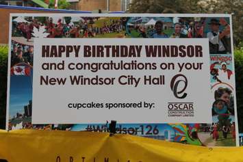 A birthday card for the city of Windsor is seen on May 26, 2018. Photo by Mark Brown/Blackburn News.