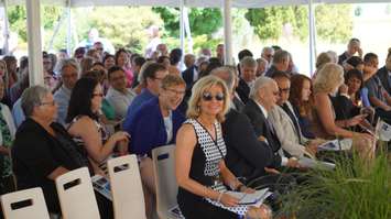 Lambton College President Judith Morris at official ground breaking ceremony for new world class education facilities. June 22, 2016 (BlackburnNews.com photo by Melanie Irwin)