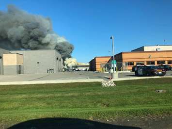 The scene of a fire on Hart Place in Chatham. October 9, 2019. (Photo courtesy of Jim Friesen)