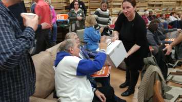 Sarnia-Lambton residents vote during the NDP nomination meeting. April 17, 2018. (Photo by Colin Gowdy)