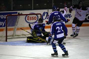 Canada White scores first but goes on to lose to Finland 5-1 at the RBC Centre Nov. 2, 2014 (BlackburnNews.com photo by Dave Dentinger)
