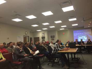 Lakeshore Council holds a special meeting regarding a zoning amendment to regulate medical marijuana and hemp production operations on November 4, 2014. (Photo by Ricardo Veneza)