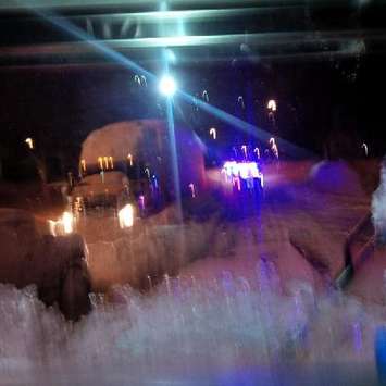 Graeme Maus, Owner/Operator of RW Maus Transport, was stuck in Buffalo after more than four feet of snow fell on the region on Tuesday, November 18. (Photo provided by Graeme Maus)