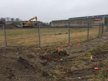 Construction at Lambton College. (BlackburnNews photo by Melanie Irwin)