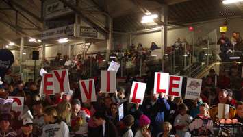 Local residents attend the Bash at the Barn event at Chatham Memorial Area prior to the Kraft Hockeyville announcement, April 4, 2015. (Photo by Jake Kislinsky)
