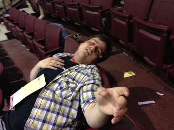 Mass casualty simulation at Sarnia's RBC Centre. April 9, 2015 (BlackburnNews.com photo by Melanie Irwin)