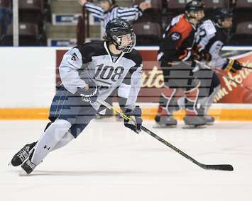 Sting 2nd round selection Ryan McGregor during OHL Draft Combine. Picture courtesy of OHL Images/Aaron Bell.