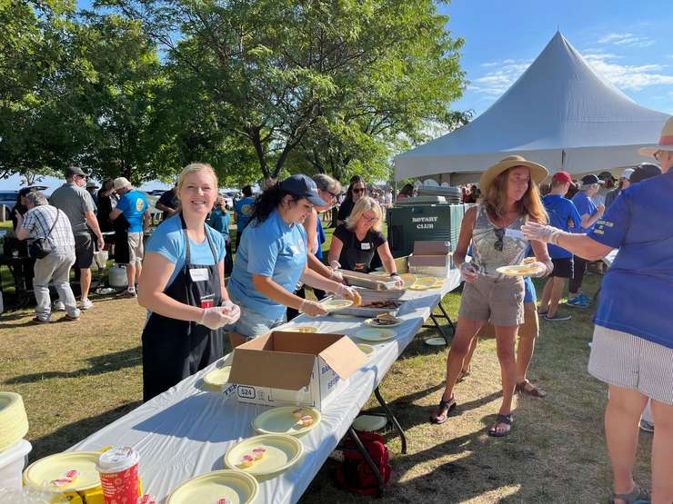 Rotary Club of Sarnia's Mackinac Race Pancake Breakfast. Photo courtesy of Carolyn Luciani. 