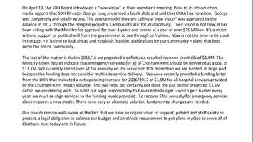 Part two of a letter from the Public General Hospital Society and St. Joseph s Health Services Association, April 22, 2016.